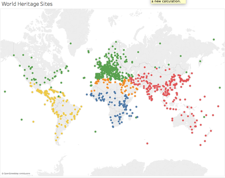 Map of World Heritage Sites